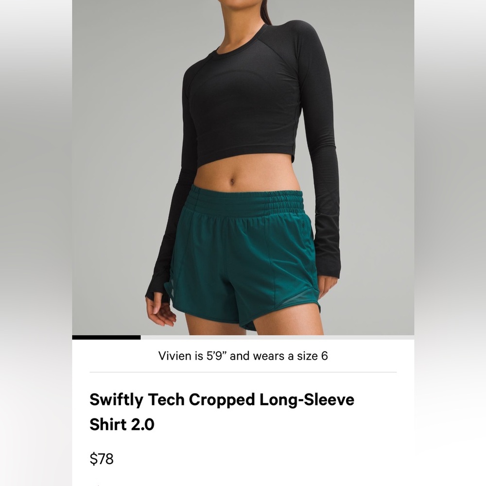 Swiftly Tech Cropped Long Sleeve